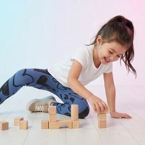 Carter's Black Heart Print Kids Leggings